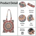 thumbnail image 5 of Zen Mystic Mandala Reusable Fabric Tote - Durable Eco-Friendly Grocery Bag with Large Capacity, 5 of 6