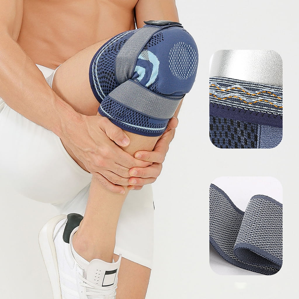 Zeiwohndc Adjustable Patella Knee Support Brace with Spring Stabilizers for Men Women