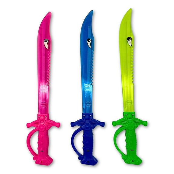 LED Flashing Shark Sword - 3 Assorted Colors (Each)