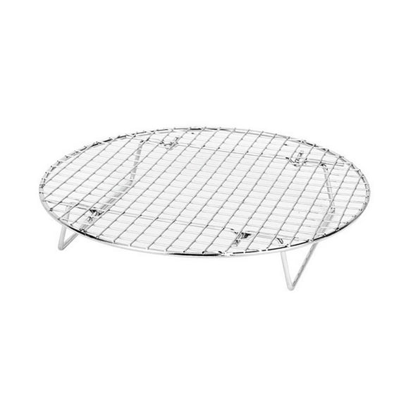 Foldable Round Grilling Rack Versatile BBQ Net Foldable Grilling Mesh Durable Bread Cooling Rack Cooking Accessories