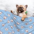 thumbnail image 3 of Naloa French Bulldog Head Dog Blanket, 3 Sizes Cat Blanket for Indoor Cats Large Medium Small Dog Gifts-Large, 3 of 8