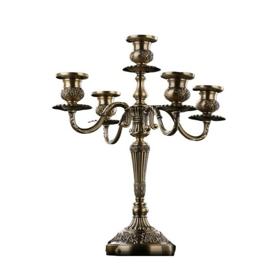 Retro Zinc Alloy Candlestick Home Decoration Wedding Candles Dinner Candle Holder