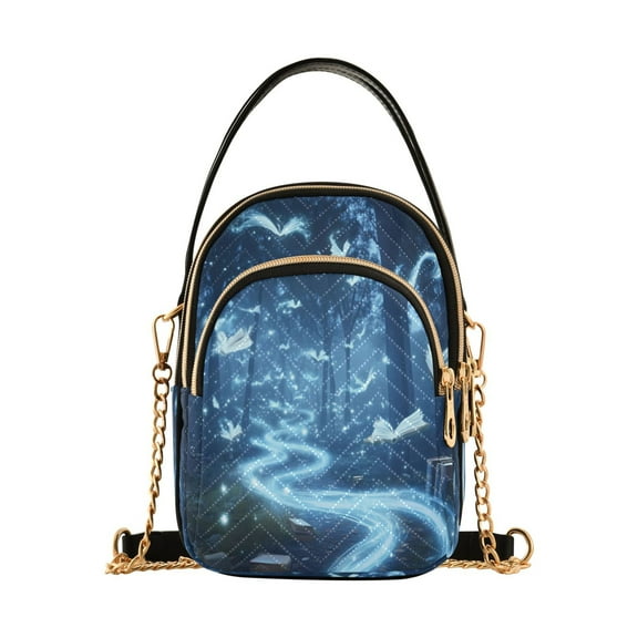 Women's Crossbody Handbags Shoulder Handbag Multi Pocket Crossbody Bag Books Flying