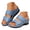 Sky Blue, variant on Orthopedic Sandals for Women Wedge Platform Heel Open Toe Slip on Dressy Casual Summer Beach Shoes
