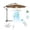 White, variant on JingChun Silent USB Powered Ceiling Canopy Fan with 11 inch Extension Cord, Small Portable Quiet Small DC USB Ceiling Fan Hanging Fan for Camping Bed Dormitory Tent Home Room