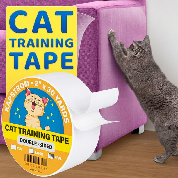 Cat Scratch Protector Tape Roll, Double Sided Training Tape, 90 Ft By