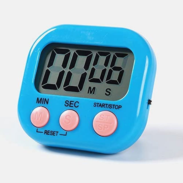 CHAO Temporizador magnético de cocina con pantalla LCD grande, temporizadores para cocinar, estudiar, alarma fuerte y cuenta atrás