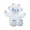 Yeti #44, variant on Built - Bear Halloween Pumpkin Bear Plush Toy and White Yeti Stuffed Animal,Soft Holiday Decorative Plushies for Kids Boys Girls Christmas Birthday Gift Ideas 16 Inch
