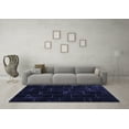 thumbnail image 3 of Ahgly Company Indoor Rectangle Abstract Blue Contemporary Area Rugs, 5' x 8', 3 of 4
