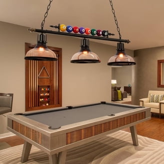 Miller Lite 3 Shade Chrome Billiard Lamp, Retro - Walmart.com