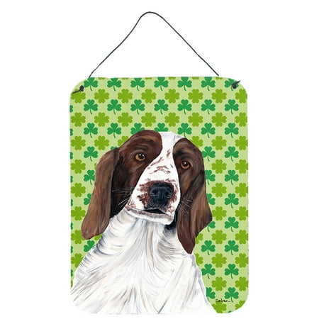 Welsh Springer Spaniel Shamrocks Wall or Door Hanging Prints