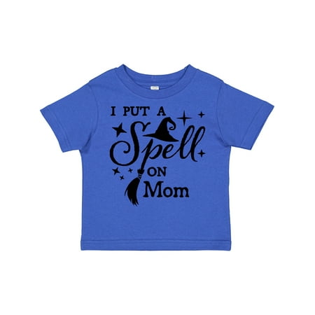 

Inktastic I Put a Spell on Mom Witch Hat and Broom Gift Toddler Boy or Toddler Girl T-Shirt
