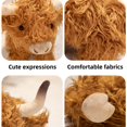 thumbnail image 3 of Highland Cow Stuffed Animal 7.9'' Realistic Scottish Cow Plush Toy Soft Farm Animal Cattle Plushie Doll Gift, 3 of 6