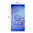 thumbnail image 3 of 74x36 Inches Oversized Microfiber Beach Towel for Adults Men Women, Extra Large Xl Big Giant Quick Fast Dry Travel Pool Stuff Blue Mandala Boho Bohemian, 3 of 5