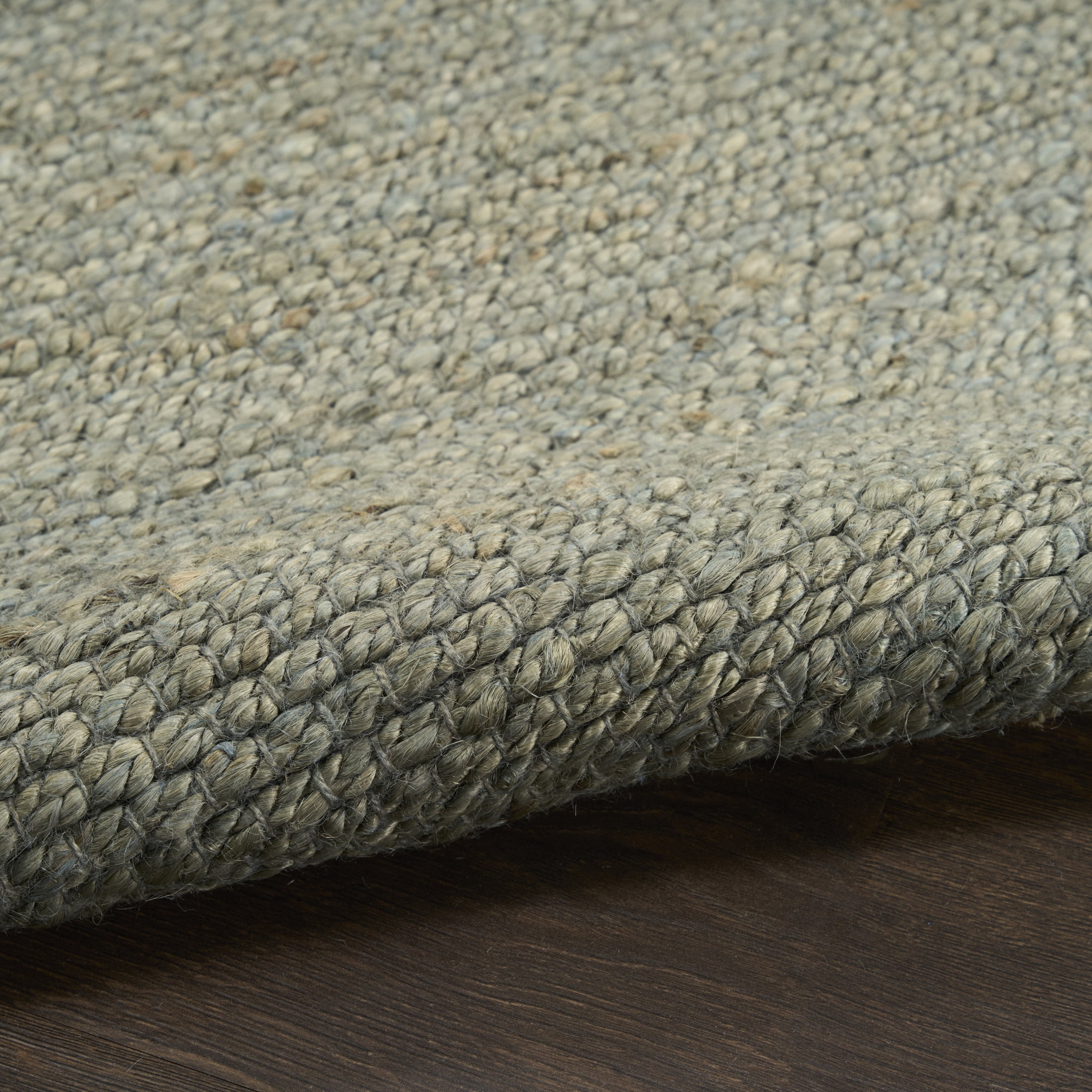 Nourison Natural Jute 2'3" x 8' Sage Farmhouse Indoor Rug
