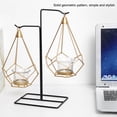thumbnail image 2 of Geometric Candlestick,Nordic Style Geometric Metal Geometric Candle Holder Metal Candle Holder Elevated Design, 2 of 8
