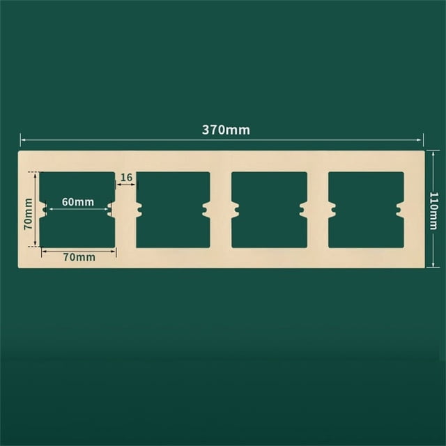 86 Type Switch Socket Wall Panel Decorative Frame Cover Wall Switch Bottom Box White Grey PC Switch Surround Plate