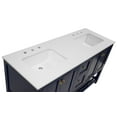 thumbnail image 6 of Lakeshore 60" Double Bathroom Vanity with Royal Blue Cabinet and Quartz Top, 6 of 8