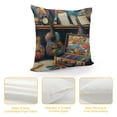 thumbnail image 4 of GOSMITH Decorative Throw Pillow Covers Pillow Covers for Sofa Guitar Bass Music Musical Instruments Double Sided Couch Throw Pillow Cases Square Cushion Case for Living Room Cushion Cover White, 4 of 5