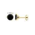 thumbnail image 3 of Aonejewelry 0.33 CTW Round Black Diamond Martini Stud Earrings In 14K Gold, 3 of 4