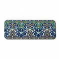 thumbnail image 1 of Moroccan Computer Mouse Pad, Oriental Petals Hippie Vintage Mosaic Design, Rectangle Non-Slip Rubber Mousepad Large, 31" x 12" Gaming Size, Blue Mustard, by Ambesonne, 1 of 2