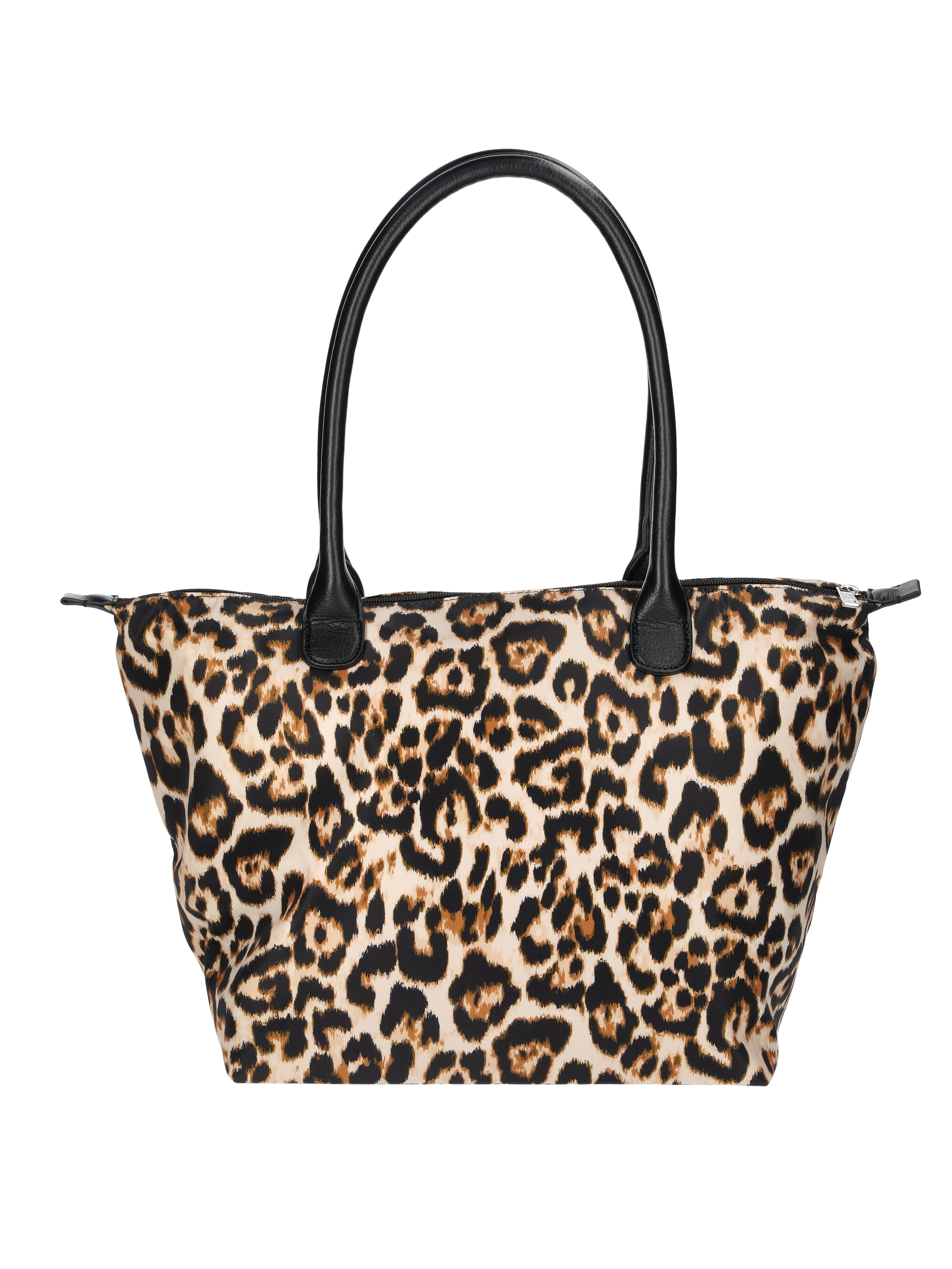 No Boundaries Women's Tote Bag, Natural Leopard