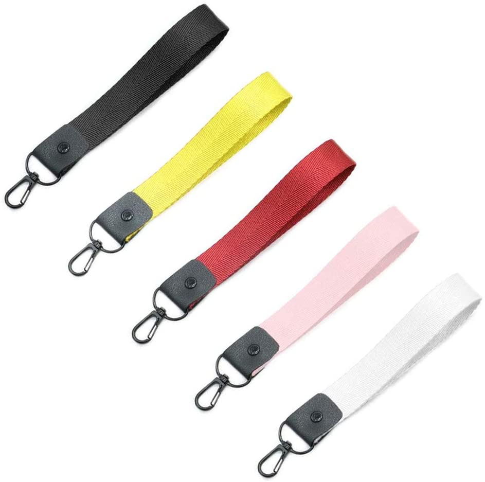 5 Pieces Nylon Hand Wrist Lanyard with Metal Swivel Lobster Clasps