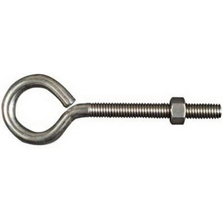 

National 4PK 3/8 x 5 Stainless Steel Eye Bolts With Hex Nuts