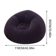 Tkrady Inflatable Lazy Sofa, Inflatable Sofa Flocking Sofa Lazy Chair