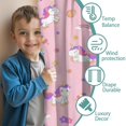thumbnail image 3 of Blackout Kids Curtains,Pink Cartoon Unicorn Dessert Pattern Childrens Insulated Curtains Set Of 2,Bedroom Essentials,Toddler Room Decor 52"x84", 3 of 5