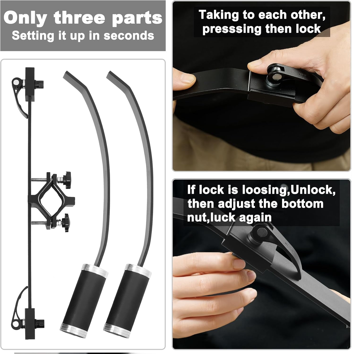 Upgraded Massage Gun Holder with Extension Handle for Deep Tissue Back Pain Relief and Full Body Muscle Recovery