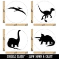 thumbnail image 2 of Dinosaurs Velociraptor Triceratops Pterodactyl Brachiosaurus Rubber Stamp Set for Scrapbooking Crafting Stamping - Mini 1/2 Inch, 2 of 7