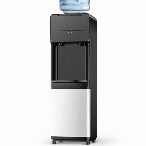 Top Loading Water Dispenser for 3 or 5 Gallon Bottles, Hot and Cold Water Cooler with Child Safety Lock, Compact Design for Home Office