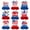 multicolour, variant on 250 Anniversary Usa 4Th Of July Independence Day Decorations Red, White Blue Honeycomb Set Fourth Of Decorative Props Party Supplies