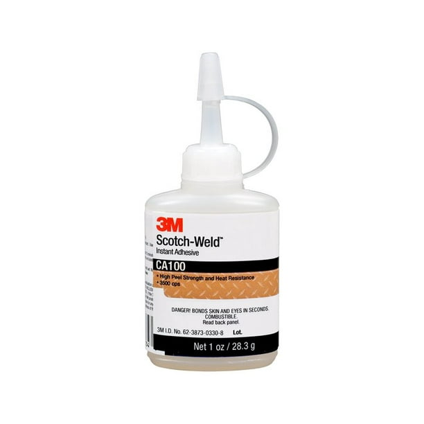 3M CA100 ADHESIVE, CYANOACRYLATE, BOTTLE, 1FL.OZ.(US)
