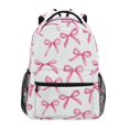 thumbnail image 1 of Mochila ALAZA con lazos rosas para niños y adolescentes, mochila de 40 cm, 1 of 7