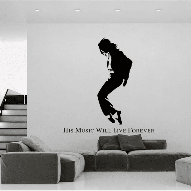 Michael Jackson Removable Vinyl Es Wall Decals Diy Stickers Murals For Kids Room Living Bedroom Decoration Black 22 52inchs Com - Michael Jackson Wall Decals Michael Jackson Removable Vinyl Es Wall Decals Diy Stickers Murals For Kids Room Living Bedroom Decoration Black 22 52inchs Com - Michael Jackson Wall Decals