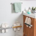 thumbnail image 2 of 3pcs Practical Slippers Storage Racks Shoe Racks Bathroom Storage Racks, 2 of 7