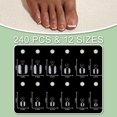 thumbnail image 3 of Puntas de gel suave para uñas Fake Toenail LuckForever, 240 unidades, transparentes, 3 of 5
