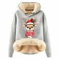 thumbnail image 1 of Long Sleeved Fawn Print Loose Hoodie, 1 of 4