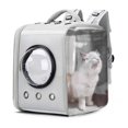 thumbnail image 4 of Portátil para mascotas, , perros, bolsa , súper ventilado, para mascotas, cápsula, bolsa de hombro para mascotas - PLATA Salvador Transportín de viaje para mascotas, 4 of 9