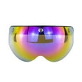 thumbnail image 1 of Sidaley Casco de motocicleta, cascos con visera en forma de W de media cara, pantalla de protección solar a prueba de viento, botón pulsador, Gafas de moto Vistoso, 1 of 6