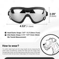 thumbnail image 3 of PETLESO Medium Dog Goggles Eye Protection Dog Sunglasses for Driving/Outdoor Activities, M, 3 of 4