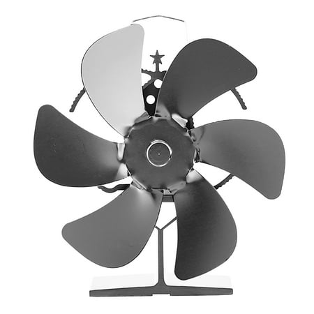 

ibaste 6 Propeller Stove Fan Silent Efficient Heat Distribution Fan