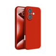 thumbnail image 1 of PANDACO Étui Souple à Étui Mate Rouge pour iPhone 16 Plus, 1 of 3