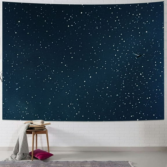Shiartex Starry Night Sky Tapestry Wall Hanging Aesthetic Tapastry Decor for Bedroom Living Room Dorm Stars Tapastry Large Wall Tapestry Art Indoor Wall Art 40x30inch