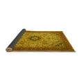 thumbnail image 2 of Ahgly Company Indoor Round Medallion Yellow Traditional Area Rugs, 5' Round, 2 of 4