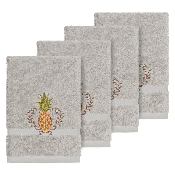 Linum Home Textiles Welcome Turkish Cotton Embellished Washcloth