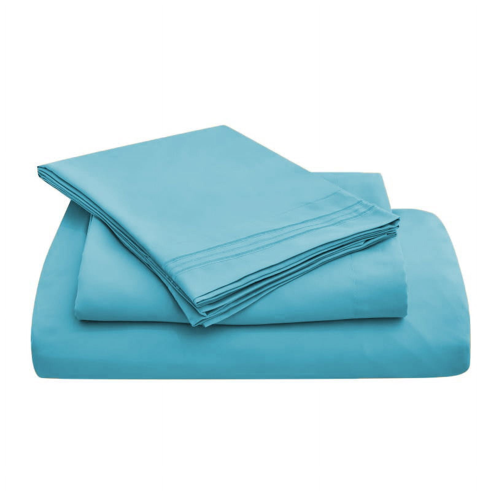 7 Piece Luxury Rayon Made From Bamboo Sheets Set- Split King Aqua Sheets, Softer Than Cotton-Up To 16" Deep Pockets-Wrinkle Free-Extremely Soft Bamboo Derived Rayon Sheets- Split King,Aqua
