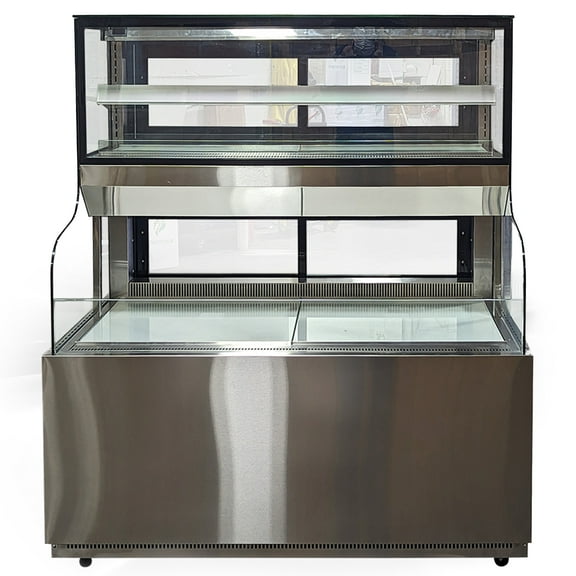 NSF 51 in. Open Air Cooler Display Case Refrigerator 19 Cu.Ft. Commercial Refrigerator ETL
